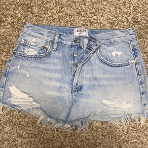 AGoldE Parker vintage light denim short